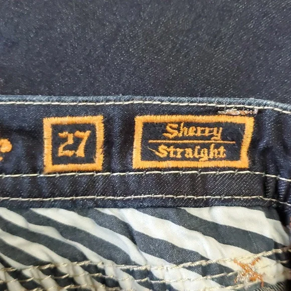 Rock Revival Blue Straight Leg Jeans with Fading Effects - Picture 4 of 10